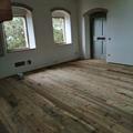 Parquet in abete da tavole da ponte di recupero