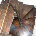 Scala a chiocciola in castagno economica