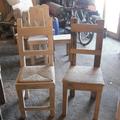 Sedie con materiale di recupero doghe di botte 