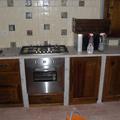 Cucina in muratura di castagno da vasi vinari